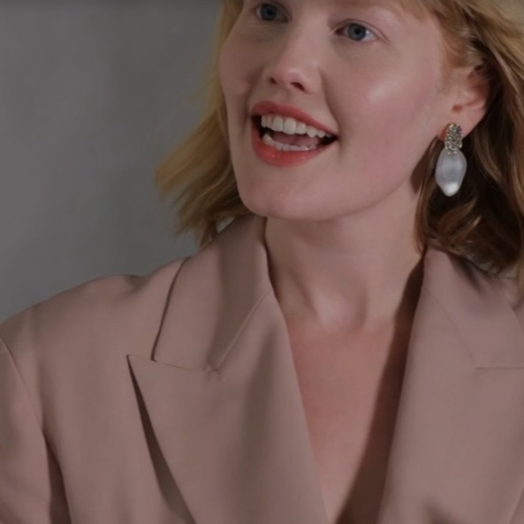 ALEXIS BITTAR • NEW Solanales Crystal Lake Lucite Petal Post Silver Earrings - Picture 4 of 8